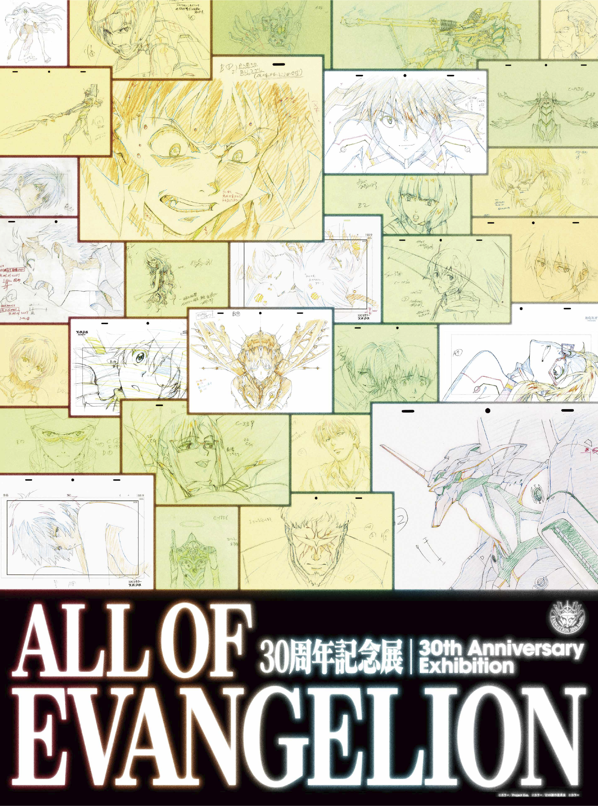 30周年記念展「ALL OF EVANGELION」メインビジュアル