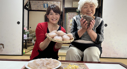 きょうはいずみおばあちゃんのこんにゃく田楽